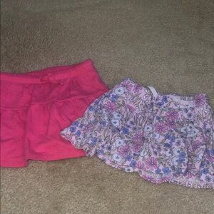 Cat & Jack Pink and Floral Mini Skirt Set